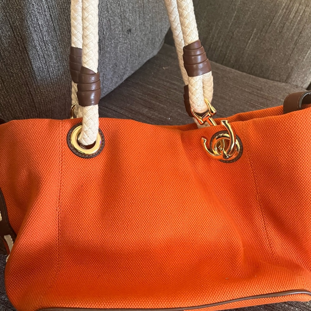 Michael Kors canvas tote bag